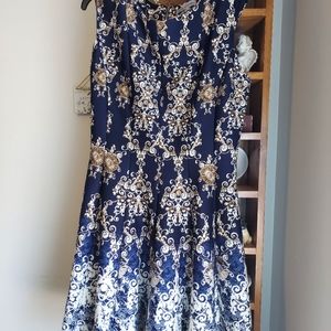 Size 18 Danny and Nicole blue floral dress